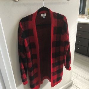 Old Navy Buffalo Plaid Cardigan